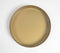 Matte Metallic Golden-Toned Round Tray