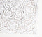 MDF Ivory Medallion Distressed Wall Plaque