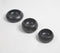 Matte Charcoal Touched Wooden Snack Bowls (Set of 3)