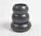 Matte Charcoal Touched Wooden Snack Bowls (Set of 3)