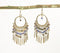 Metallic Beaded Statement Dangle earrings