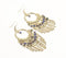 Metallic Beaded Statement Dangle earrings