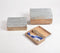 Metallic Beaded Wooden jewelry boxes Set of 3