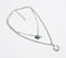 Metallic Chain Charm Layered necklace