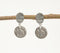 Metallic Beaten Minimal Drop Earrings