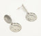 Metallic Beaten Minimal Drop Earrings