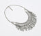 Metallic Cluster Charm & Spike necklace