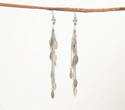 Metallic Leaf Charms Drop earrings