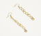Metallic Links Drop Earrings