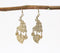 Metallic Peacock Statement Dangle Earrings