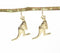 Metallic Kangaroo Dangle Earrings