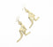 Metallic Kangaroo Dangle Earrings