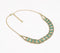 Metallic Coin & Aqua Beaded necklace