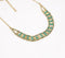 Metallic Coin & Aqua Beaded necklace