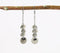 Metallic Clustered & Beaded Dangle Earrings