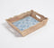 Meena Print Blue Wooden Tray