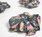 Midnight Floral Block Printed Scrunchie hair ties set of 3