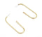 Minimal Brass Pin Earrings