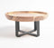 Minimal Acacia Wood & Iron Cake Stand