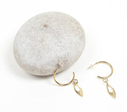 Metallic Slender Charm Earrings