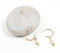Metallic Slender Charm Earrings