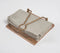 Minimal Acacia Wood & Metal Napkin Holder