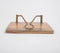 Minimal Acacia Wood & Metal Napkin Holder