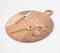 Minimal Cut-Out Acacia Wood Round Chopping Board