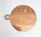 Minimal Cut-Out Acacia Wood Round Chopping Board