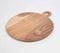 Minimal Cut-Out Acacia Wood Round Chopping Board