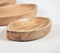 Marquise-Shaped Mango Wood Trays (set of 3)