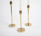 Minimal Gold Tone Aluminium Candle Sticks (Set of 3)