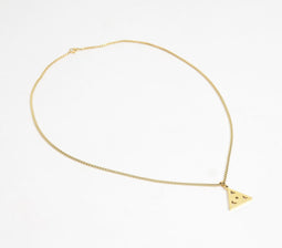 Minimal Golden-Toned Evil Eye Locket
