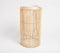 Minimal Handwoven Earthy Iron & Cane Candle Holder