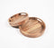 Minimal Mango Wood Round Trays (Set of 2)