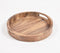 Minimal Mango Wood Round Trays (Set of 2)
