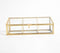 Minimal Glass & Metal Tapered 3-Compartment Jewelry Box