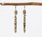 Metallic Leaf Charm Dangle Earrings