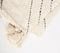 Minimal Ivory Tasseled Throw