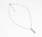 Minimal Rose-Gold Narrow Cuboid Pendant