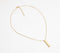 Minimal Golden-Toned Narrow Cuboid Pendant