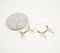 Minimal Lines Metallic Hoop Earrings