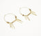 Minimal Lines Metallic Hoop Earrings