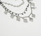 Metallic Diamond Charms Layered Necklace