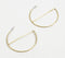 Minimal Crescent Hoop Earrings