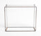 Minimal Metal & Glass Hanging Wall Shelf