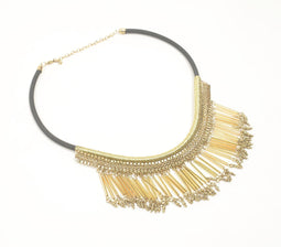 Metallic Statement Beaded necklace