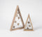 Minimal Wooden Christmas Decoratives (set of 2)