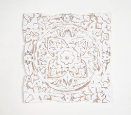 MDF Medallion Distressed Wall Plaque