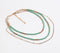 Mint Beaded Layered Chain necklace